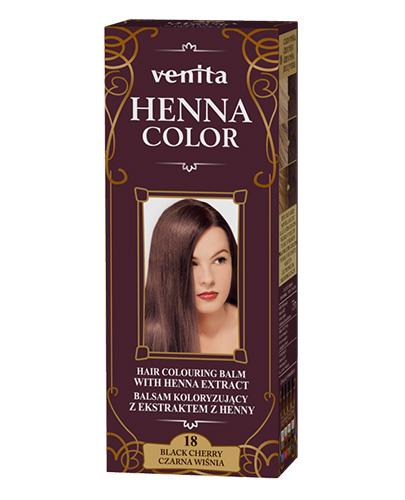  VENITA Henna Color Balsam Koloryzujący nr 18 Czarna Wiśnia, 75 ml - Apteka internetowa Melissa  