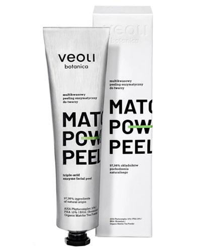  Veoli Botanica Matcha Power Peel Multikwasowy peeling enzymatyczny do twarzy - 75 ml - cena, opinie, skład - Apteka internetowa Melissa  