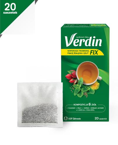 VERDIN FIX - 20 sasz. Wspomaga działanie układu pokarmowego. - Apteka internetowa Melissa