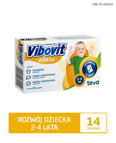VIBOVIT BOBAS Waniliowy - 14 sasz. Data ważności 2021.03.31 - Apteka internetowa Melissa