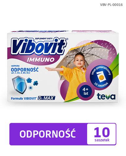 VIBOVIT IMMUNO - 10 sasz. - cena, dawkowanie, opinie BEZ KARTONOWEGO OPAKOWANIA - Apteka internetowa Melissa