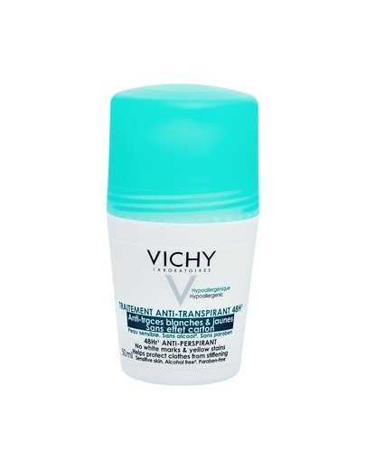 VICHY Dezodorant antyperspirant w kulce 48H zapobiegający powstawaniu białych i żółtych plam - 50 ml - Apteka internetowa Melissa