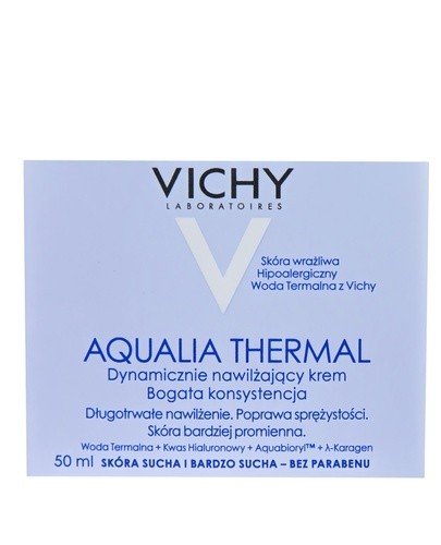 VICHY AQUALIA THERMAL Dynamicznie nawilżający krem dla skóry wrażliwej bogata konsystencja - 50 ml - Apteka internetowa Melissa