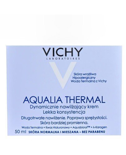VICHY AQUALIA THERMAL Dynamicznie nawilżający krem dla skóry wrażliwej lekka konsystencja - 50 ml - Apteka internetowa Melissa