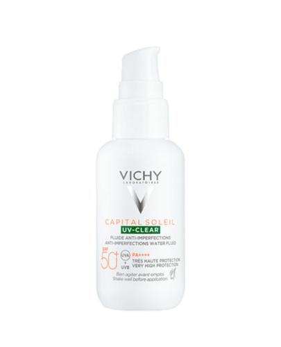 Vichy Capital Soleil UV-Clear Fluid przeciw niedoskonałościom SPF50+, 40 ml + Vichy Capital Soleil UV-Age Daily Spf50+, 1ml