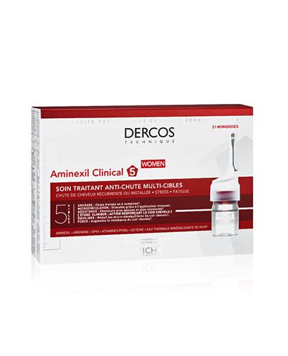 VICHY DERCOS AMINEXIL CLINICAL 5 Kuracja przeciw wypadaniu włosów dla kobiet, 21 ampułek x 6ml