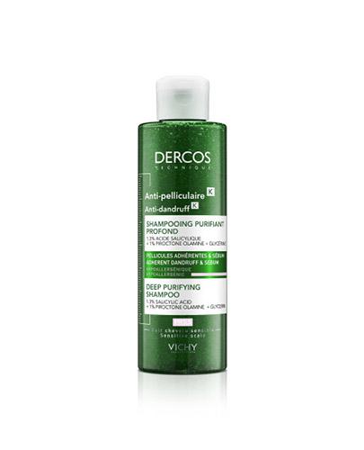 Vichy Dercos K, szampon przeciwłupieżowy peelingujący, 250 ml