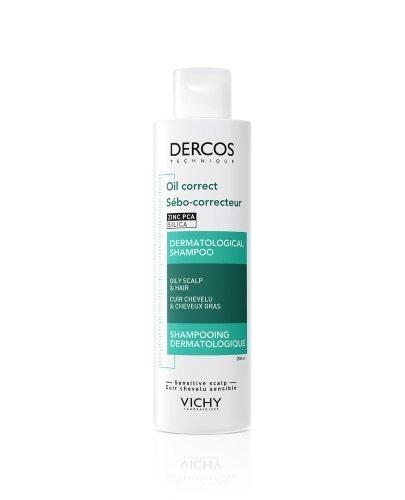  VICHY DERCOS OIL CORRECT Szampon normalizujący sebum, 200 ml - Apteka internetowa Melissa  