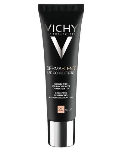 VICHY DERMABLEND Korekta 3D Podkład wyrównujący powierzchnię skóry 25 nude - 30 ml - cena, opinie, właściwości - Apteka internetowa Melissa