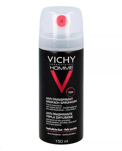  VICHY HOMME Antyperspirant w sprayu 72h ochrona przed poceniem 150 ml - cena, opinie, właściwości - Apteka internetowa Melissa  