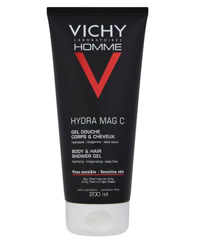  VICHY HOMME HYDRA MAG-C Nawilżająco-odświeżający żel pod prysznic do ciała i włosów - 200 ml - cena, opinie, właściwości - Apteka internetowa Melissa  