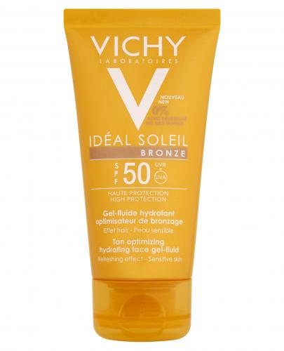 VICHY CAPITAL IDEAL SOLEIL BRONZE Żel-fluid do twarzy optymalizujący opaleniznę SPF50 - 50 ml - Apteka internetowa Melissa