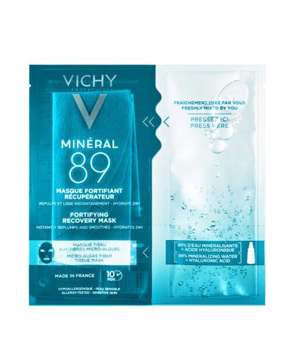  Vichy Mineral 89 Maska wzmacniająco - regenerująca w płachcie - 29 g + Vichy Mineral 89 Probiotic Fractions skoncentrowane serum regenerujące - 10 ml - Apteka internetowa Melissa  