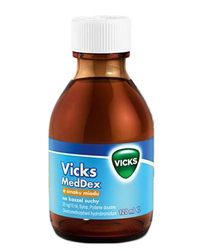  VICKS MEDDEX Syrop o smaku miodu na kaszel suchy - 120 ml - Apteka internetowa Melissa  