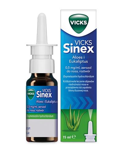 VICKS SINEX Aloes i eukaliptus aerozol - 15 ml - Apteka internetowa Melissa
