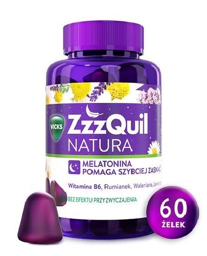 Vicks ZzzQuil Natura Melatonina o smaku owoców...