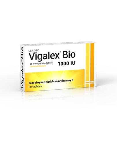  Vigalex Bio 1000 IU, 30 tabl. Na mocne kości, cena, opinie, wskazania - Apteka internetowa Melissa  