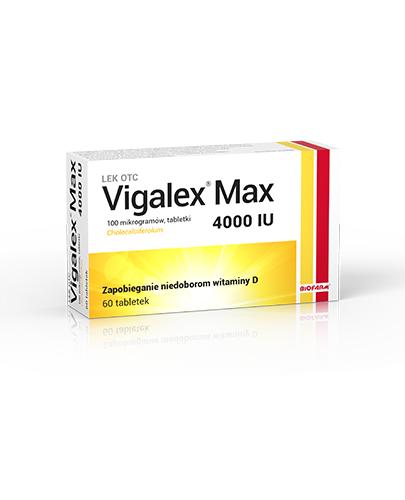  Vigalex Max 4000 IU, 60 tabletek, Witamina D dla osób otyłych - Apteka internetowa Melissa  