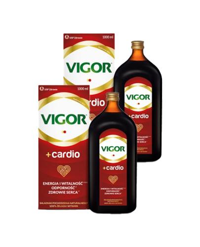  VIGOR+ CARDIO Tonik - 2 x 1000 ml. Dla mocnego serca + VIGOR+ cardio torebka prezentowa - Apteka internetowa Melissa  
