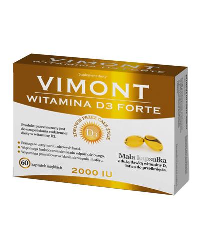  Vimonit Witamina D3 Forte 2000 UI - 60 kaps. - cena, opinie, dawkowanie - Apteka internetowa Melissa  