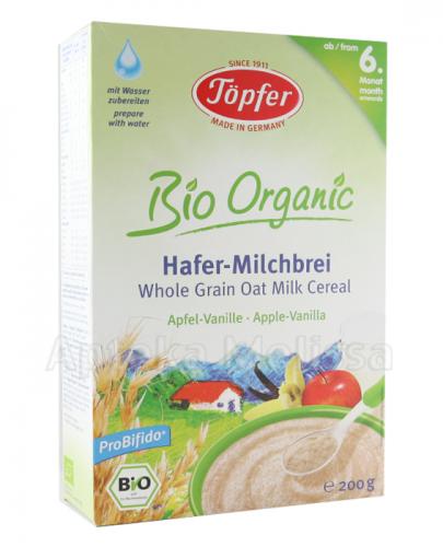 TOPFER BIO ORGANIC Kaszka mleczna owsiana pełnoziarnista jabłkowo-waniliowa dla dzieci po 6 miesiącu - 200 g - Apteka internetowa Melissa