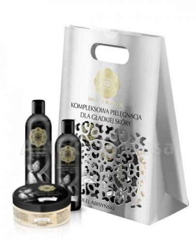 VINTAGE OLEJ ABISYŃSKI Peeling cukrowo-orzechowy - 200 ml + Żel pod prysznic - 200 ml + Peeling dwufazowy - 130 ml - Apteka internetowa Melissa