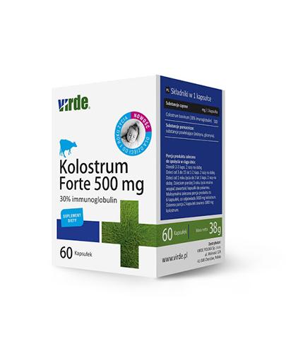  Virde Kolostrum Forte 500 mg - 60 kaps. - cena, opinie, właściwości - Apteka internetowa Melissa  