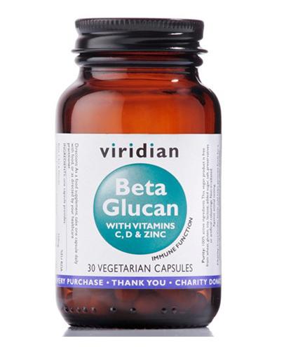  Viridian Beta Glukan z witaminami C i D oraz Cynkiem - 30 kaps. - cena, opinie, właściwości  - Apteka internetowa Melissa  
