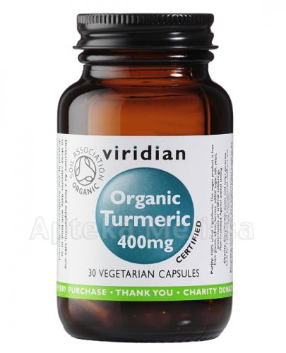  VIRIDIAN Organic Turmeric 400 mg - 30 kaps. - Apteka internetowa Melissa  