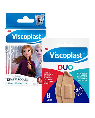  Viscoplast Duo Zestaw Plastrów, 8 szt. + Viscoplast Plastry Kraina Lodu 72 mm x 25 mm,10 szt. - Apteka internetowa Melissa  