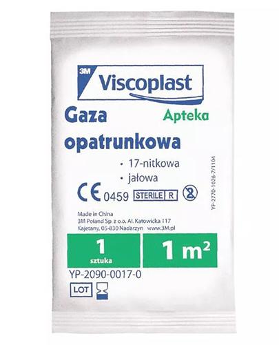 VISCOPLAST Gaza opatrunkowa jałowa 1m2 - 1 szt.