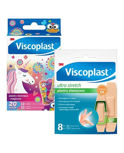  Viscoplast Ultra Stretch Plastry elastyczne, 8 szt. + Viscoplast Magiczne Plastry dla dzieci, 20 szt. - Apteka internetowa Melissa  