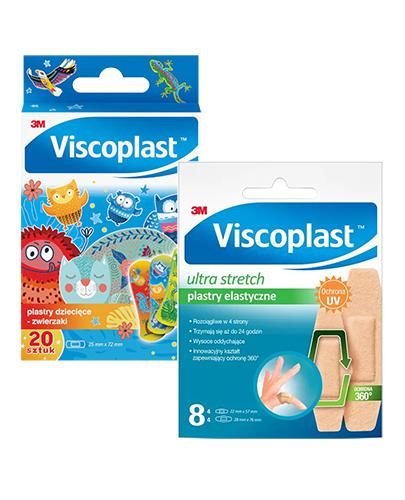  Viscoplast Ultra Stretch Plastry elastyczne, 8 szt. + Viscoplast Zwierzaki Plastry dla dzieci, 20 szt. - Apteka internetowa Melissa  
