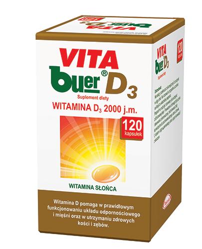VITA BUER WITAMINA D3 2000 j.m. - 120 kaps. - Apteka internetowa Melissa