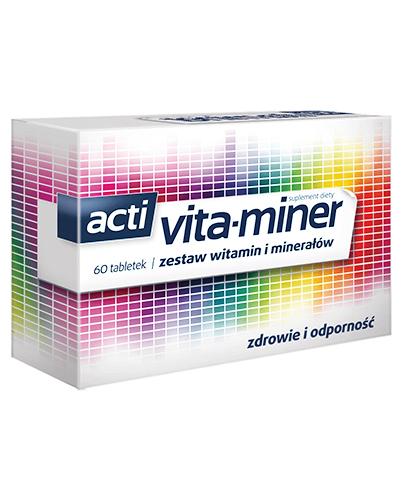 
                                                                          VITA-MINER Komplet niezbędnych witamin i minerałów - 60 tabl.  - Drogeria Melissa                                              