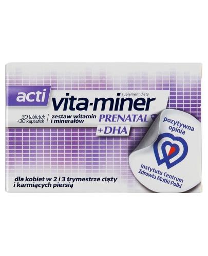 VITA-MINER PRENATAL + DHA - 30 tabl. + 30 kaps. - Drogeria Melissa