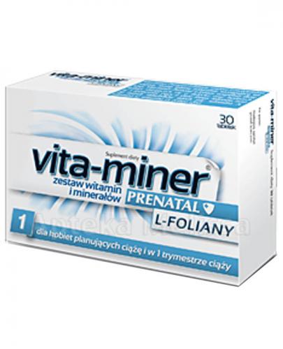 VITA-MINER PRENATAL L-FOLIANY - 30 tabl - Apteka internetowa Melissa