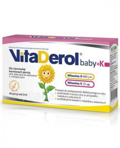 VITADEROL BABY D+K Dla dzieci od 8 doby życia twist-off - 40 kaps. - Apteka internetowa Melissa