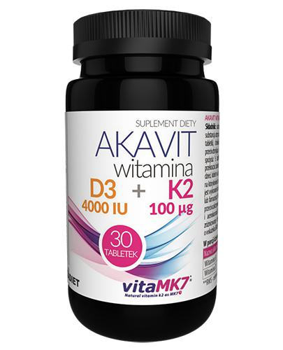 Vitadiet Akavit Witamina D3 4000 IU + K2 100 µg - 30 kaps. - cena, opinie, wskazania - Apteka internetowa Melissa