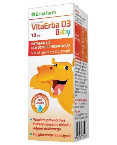  VitaErba D3 Baby krople - 10 ml - cena, opinie, stosowanie - Apteka internetowa Melissa  