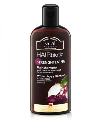  VITAL PHARMA+ HAIRBIOTIC Wzmacniający szampon z czarną rzepą - 250 ml - Apteka internetowa Melissa  