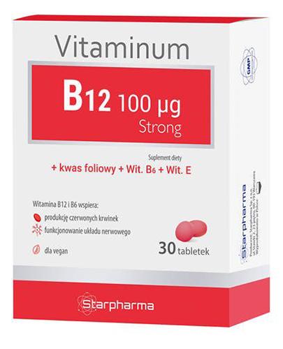  Starpharma Vitaminum B12 Strong - 30 tabl. - cena, opinie, właściwości - Apteka internetowa Melissa  
