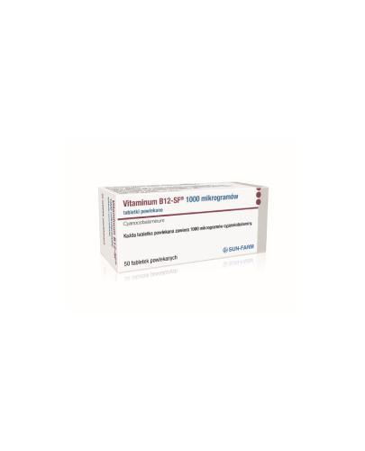  Vitaminum B12-SF 1000 mcg/ml, 50 tabletek - Apteka internetowa Melissa  