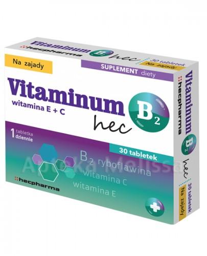 VITAMINUM B2 + WITAMINA E i C hec na zajady - 30 tabl. - Apteka internetowa Melissa