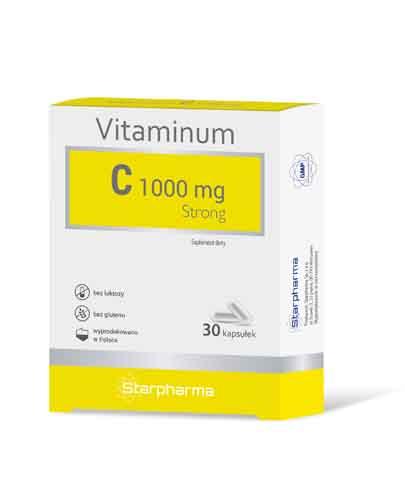  VITAMINUM C STRONG 1000 mg - 30 kaps.Na odporność - cena, opinie, dawkowanie - Apteka internetowa Melissa  