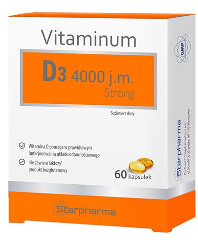  Vitaminum D3 4000 Strong, 60 kaps., cena, opinie, wskazania - Apteka internetowa Melissa  