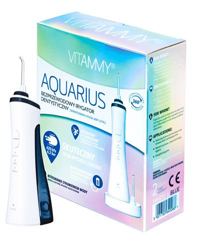  Vitammy Aquarius Bezprzewodowy irygator dentystyczny w kolorze biało niebieskim - 1 szt - cena, zastosowanie - Apteka internetowa Melissa  
