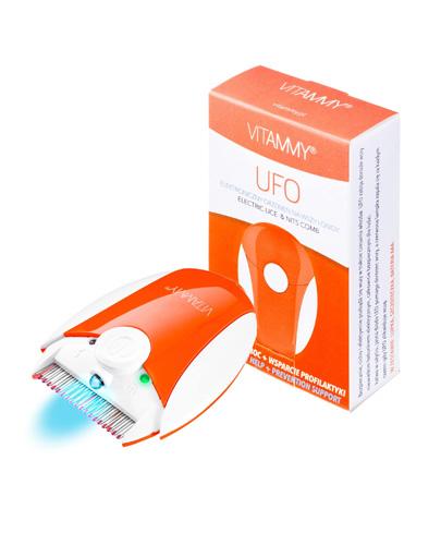 Vitammy Ufo Elektroniczny grzebień na wszy i gnidy w kolorze koralowym - 1 szt - cena, zastosowanie - Apteka internetowa Melissa