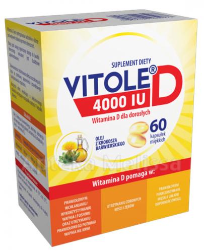 Vitole D 4000 Iu Witamina D Dla Dorosłych 60 Kaps