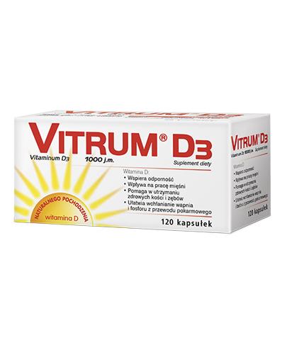 VITRUM D3 Kapsułki żelatynowe, kapsułki, 120 sztuk